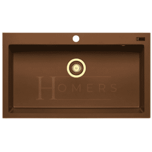 Granite kitchen sink size 80×50×20, Brown